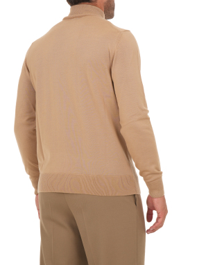 ΑΝΔΡΙΚΗ ΜΑΛΛΙΝΗ ΜΠΛΟΥΖΑ HALF-ZIP | Μπεζ 260 XXL