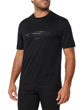 ΑΝΔΡΙΚΟ T-SHIRT BOSS X ASTON MARTIN | Μαύρο 001 L