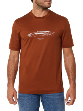 ΑΝΔΡΙΚΟ T-SHIRT BOSS X ASTON MARTIN | Καφέ 214 M