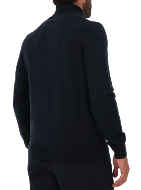 ΑΝΔΡΙΚΟ ΜΑΛΛΙΝΟ ΠΟΥΛΟΒΕΡ HALF-ZIP | Μπλε Σκούρο 404 L