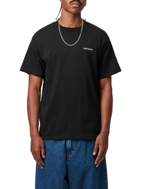 ΑΝΔΡΙΚΟ SCRIPT EMBROIDERY T-SHIRT | Μαύρο S