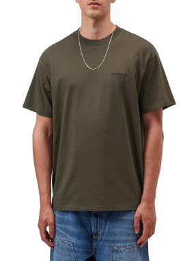 ΑΝΔΡΙΚΟ SCRIPT EMBROIDERY T-SHIRT | Χακί XL