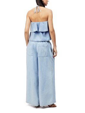 ΓΥΝΑΙΚΕΙΟ DENIM ΤΟΠ | Γαλάζιο M