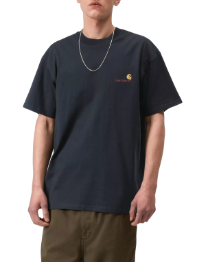 ΑΝΔΡΙΚΟ T-SHIRT AMERICAN SCRIPT | Μπλε Σκούρο M