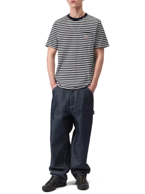 ΑΝΔΡΙΚΟ ΡΙΓΕ T-SHIRT EZRA POCKET | Μαύρο L