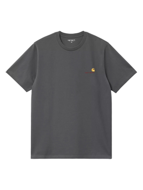ΑΝΔΡΙΚΟ T-SHIRT AMERICAN SCRIPT | Ανθρακί L