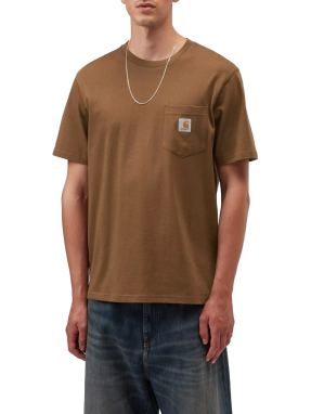 ΑΝΔΡΙΚΟ T-SHIRT ΜΕ ΤΣΕΠΗ | Καφέ S