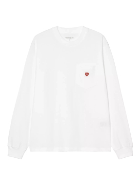 ΓΥΝΑΙΚΕΙΑ ΜΠΛΟΥΖΑ POCKET SMALL HEART | Λευκό XS