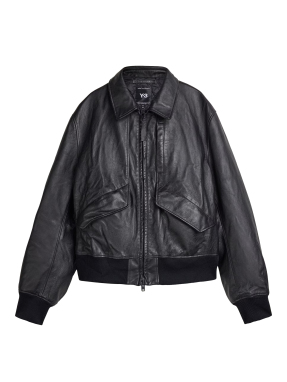 ΑΝΔΡΙΚΟ ΔΕΡΜΑΤΙΝΟ JACKET Y-3 | Μαύρο XL