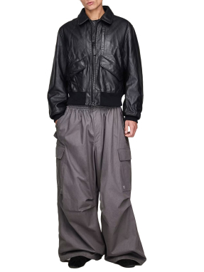 ΑΝΔΡΙΚΟ ΔΕΡΜΑΤΙΝΟ JACKET Y-3 | Μαύρο XL