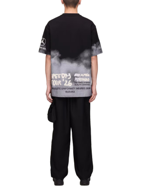 Y-3 x MERCEDES ΑΝΔΡΙΚΟ T-SHIRT F1 TEAM | Μαύρο-Γκρι XL