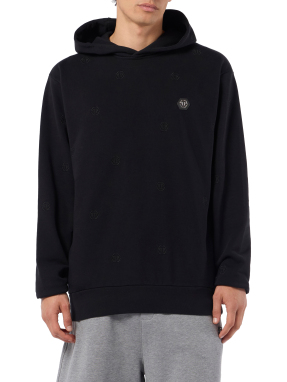 ΑΝΔΡΙΚΟ ΦΟΥΤΕΡ EMBROIDERED MONOGRAM | Μαύρο L