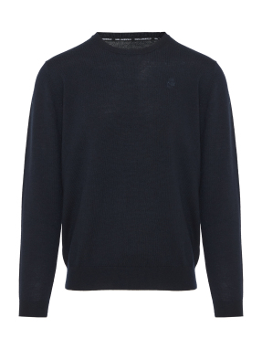 ΑΝΔΡΙΚΟ ΜΑΛΛΙΝΟ ΠΟΥΛΟΒΕΡ | Μπλε Σκούρο XL