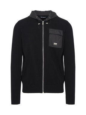 ΑΝΔΡΙΚΗ ΖΑΚΕΤΑ ΜΕ ΚΟΥΚΟΥΛΑ | Μαύρο XL