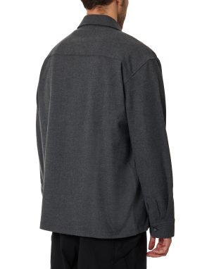 ΑΝΔΡΙΚΟ JACKET ΜΕ ΤΣΕΠΕΣ | Γκρι Σκούρο XXL