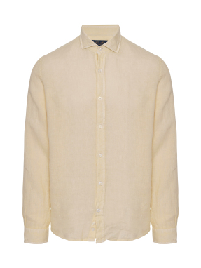 ΑΝΔΡΙΚΟ ΛΙΝΟ ΠΟΥΚΑΜΙΣΟ | Μπεζ XXXL