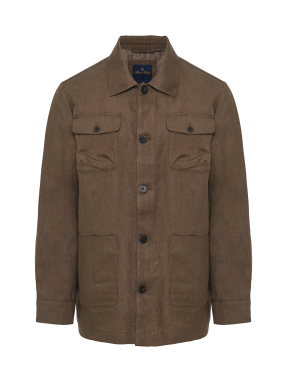 ΑΝΔΡΙΚΟ OVERSHIRT JACKET | Καφέ XXL