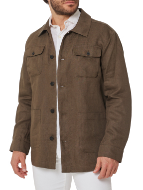ΑΝΔΡΙΚΟ OVERSHIRT JACKET | Καφέ XXL