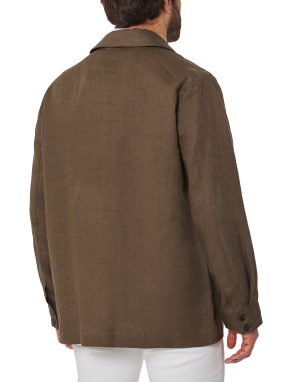 ΑΝΔΡΙΚΟ OVERSHIRT JACKET | Καφέ XXL