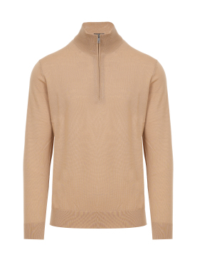 ΑΝΔΡΙΚΟ HALF-ZIP ΠΟΥΛΟΒΕΡ | Μπεζ XL