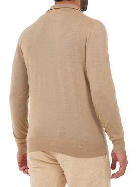 ΑΝΔΡΙΚΟ HALF-ZIP ΠΟΥΛΟΒΕΡ | Μπεζ XL