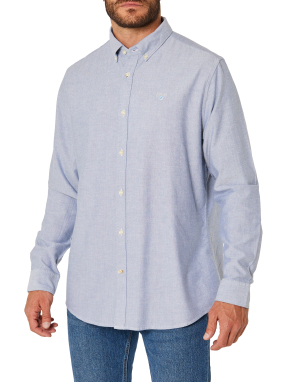 ΑΝΔΡΙΚΟ ΠΟΥΚΑΜΙΣΟ ΜΕ ΛΟΓΟΤΥΠΟ | Γαλάζιο XXXL