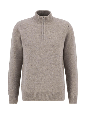 ΑΝΔΡΙΚΟ ΠΟΥΛΟΒΕΡ ΜΕ HALF-ZIP | Μπεζ XL