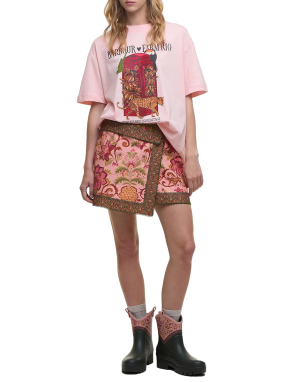 ΓΥΝΑΙΚΕΙΟ T-SHIRT BARBOUR x FARM RIO MARIA CLARA | Ροζ M