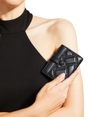 ΓΥΝΑΙΚΕΙΑ ΚΑΠΙΤΟΝΕ ΘΗΚΗ ΚΑΡΤΩΝ KENSINGTON | Μαύρο