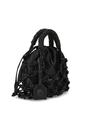 ΓΥΝΑΙΚΕΙΑ ΤΣΑΝΤΑ ΧΕΙΡΟΣ MACRAME CRYS | Μαύρο