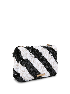 ΓΥΝΑΙΚΕΙΑ ΤΣΑΝΤΑ ΩΜΟΥ KENSINGTON SEQUINS | Ασπρόμαυρο