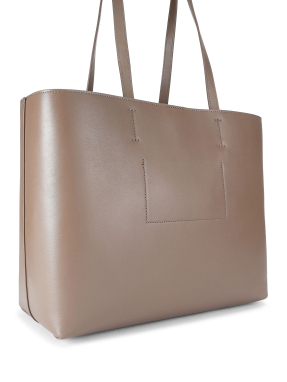 ΓΥΝΑΙΚΕΙΑ ΔΕΡΜΑΤΙΝΗ ΤΣΑΝΤΑ ΩΜΟΥ CHELSEA SHOPPER BAG | Μπεζ Σκούρο