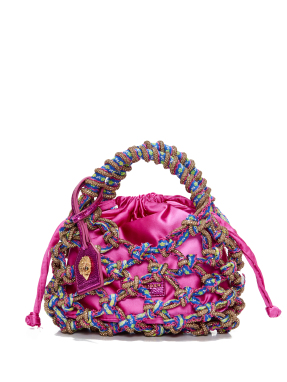 ΓΥΝΑΙΚΕΙΑ ΤΣΑΝΤΑ SMALL MACRAME CRYSTAL BAG | Φούξια