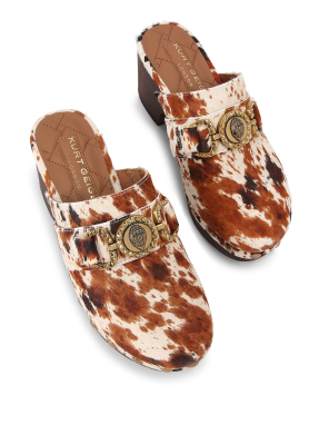 ΓΥΝΑΙΚΕΙΑ SUEDE MULES MANSION CLOG | Καφέ 39