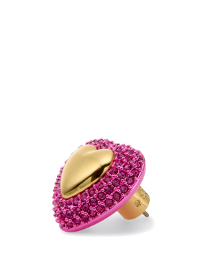 ΓΥΝΑΙΚΕΙΑ ΣΚΟΥΛΑΡΙΚΙΑ PAVE HEART STUD | Φούξια ONE SIZE