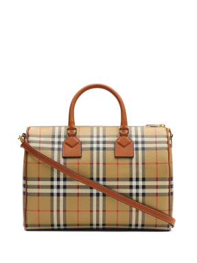 ΓΥΝΑΙΚΕΙΑ ΤΣΑΝΤΑ MEDIUM CHECK BOWLING | Μπεζ