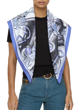 ΓΥΝΑΙΚΕΙΟ ΜΕΤΑΞΩΤΟ ΦΟΥΛΑΡΙ | Μπλε Ανοιχτό ONE SIZE