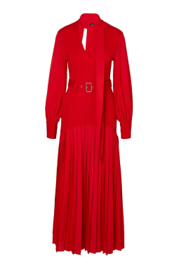 ΜΑΞΙ ΦΟΡΕΜΑ JERSEY PONTE GEORGETTE | Κόκκινο S