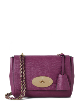 ΓΥΝΑΙΚΕΙΑ ΔΕΡΜΑΤΙΝΗ ΤΣΑΝΤΑ ΩΜΟΥ LILY | Μωβ Σκούρο