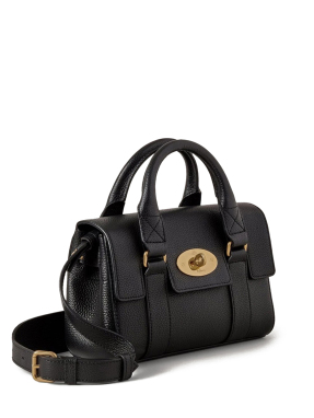 ΓΥΝΑΙΚΕΙΑ ΔΕΡΜΑΤΙΝΗ ΤΣΑΝΤΑ ΧΙΑΣΤΙ HERITAGE BAYSWATER MINI | Μαύρο