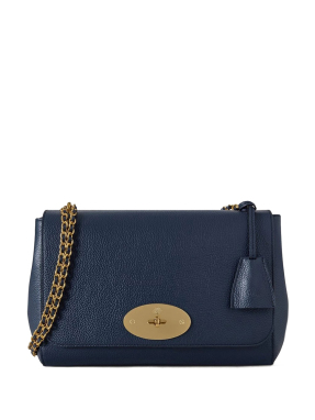 ΓΥΝΑΙΚΕΙΑ ΔΕΡΜΑΤΙΝΗ ΤΣΑΝΤΑ ΩΜΟΥ MEDIUM LILY CLASS GRAIN SMALL | Μπλε