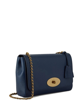 ΓΥΝΑΙΚΕΙΑ ΔΕΡΜΑΤΙΝΗ ΤΣΑΝΤΑ ΩΜΟΥ MEDIUM LILY CLASS GRAIN SMALL | Μπλε