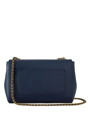 ΓΥΝΑΙΚΕΙΑ ΔΕΡΜΑΤΙΝΗ ΤΣΑΝΤΑ ΩΜΟΥ MEDIUM LILY CLASS GRAIN SMALL | Μπλε