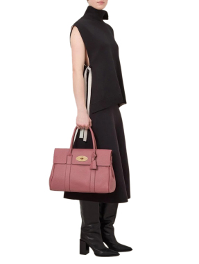 ΓΥΝΑΙΚΕΙΑ ΔΕΡΜΑΤΙΝΗ ΤΣΑΝΤΑ ΧΕΙΡΟΣ BAYSWATER HEAVY GRAIN | Ροζ