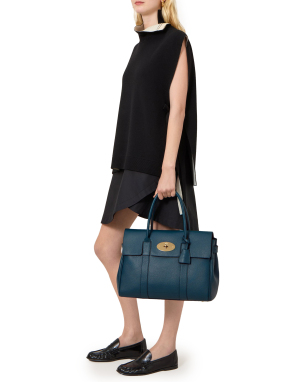 ΓΥΝΑΙΚΕΙΑ ΔΕΡΜΑΤΙΝΗ ΤΣΑΝΤΑ ΩΜΟΥ HERITAGE BAYSWATER SMALL | Μπλε