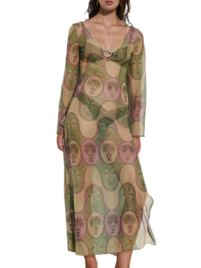 ΜΑΞΙ ΦΟΡΕΜΑ ΠΑΡΑΛΙΑΣ PALMA LOREN | Πολύχρωμο S