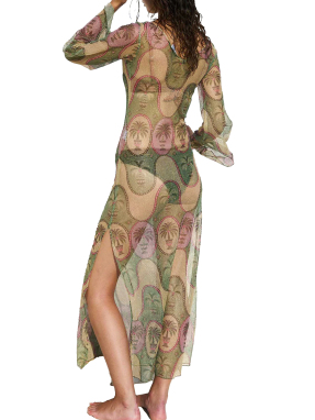 ΜΑΞΙ ΦΟΡΕΜΑ ΠΑΡΑΛΙΑΣ PALMA LOREN | Πολύχρωμο S