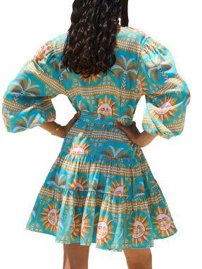 ΜΙΝΙ ΦΟΡΕΜΑ SOLE MIO LAVINIA | Γαλάζιο S