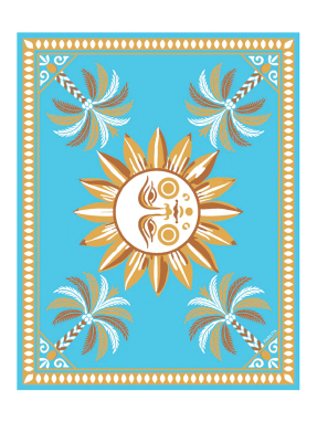 ΓΥΝΑΙΚΕΙΟ ΠΑΡΕΟ SOLE MIO SARONG | Γαλάζιο ONE SIZE