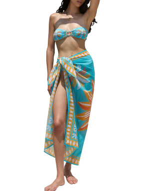 ΓΥΝΑΙΚΕΙΟ ΠΑΡΕΟ SOLE MIO SARONG | Γαλάζιο ONE SIZE